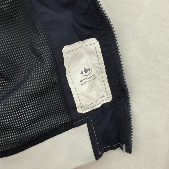 Tommy Hilfiger Rain Jacket Mens M Multicolor Coloblock Full Zip Water Resistant - Picture 11 of 14